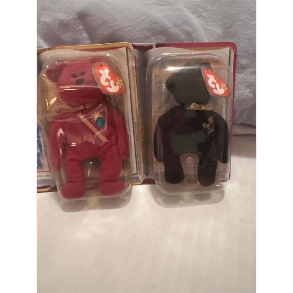 McDonald's TY Teenie Beanie Babies 2000 Millennium & The End Bears Sealed NEW